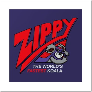 Zippy - The World's Fastest Koala (Purple) Posters and Art